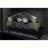 Electric Fireplace Insert 33 Inch, Touch Panel, 3D Flames, Crackling Sound | Insert | Tempered Glass+Sheet Metal