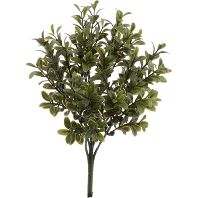 Mini choix artificiel de buis 10 po - Mini tige verte pour arrangement, couronnes et décoration intérieure