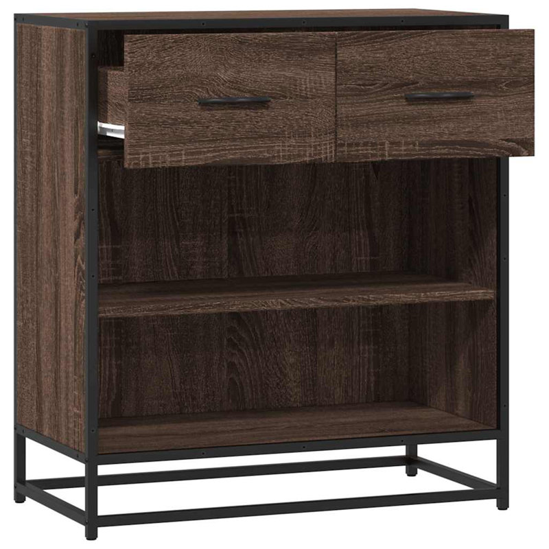 Alyzza 68 cm W Sideboard, Brown oak