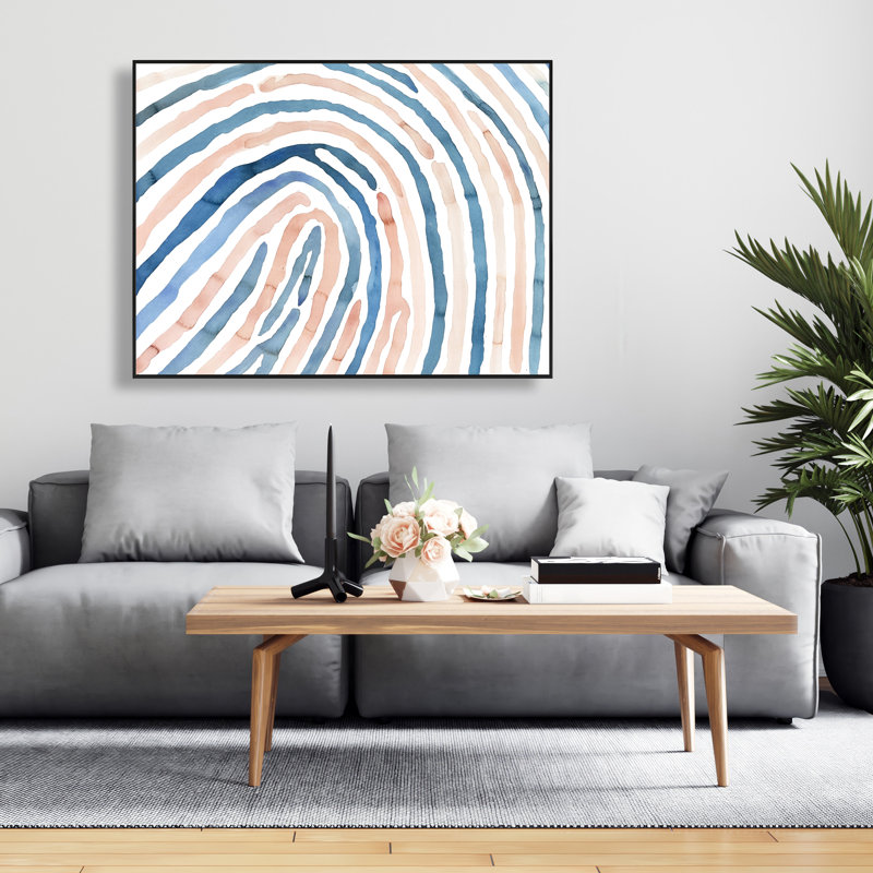 Empreinte digitale - art sur toile encadré