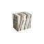 Onyx Polished Stool in Natural/Ivory/Black
