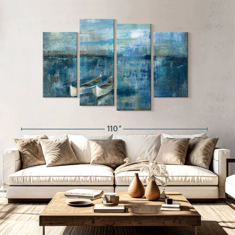 Mehar Two Boats, 54" H x 84" W