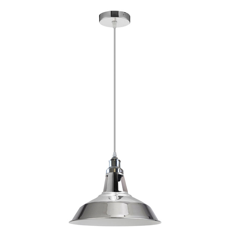 Barkbridge 1 - Light Chrome Single Pendant, Yes