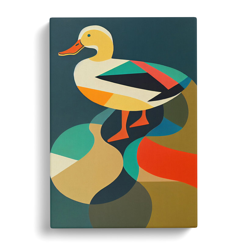 Turnersville Duck Block Colour - Wrapped Canvas, 60cm H x 40cm W x 3cm D