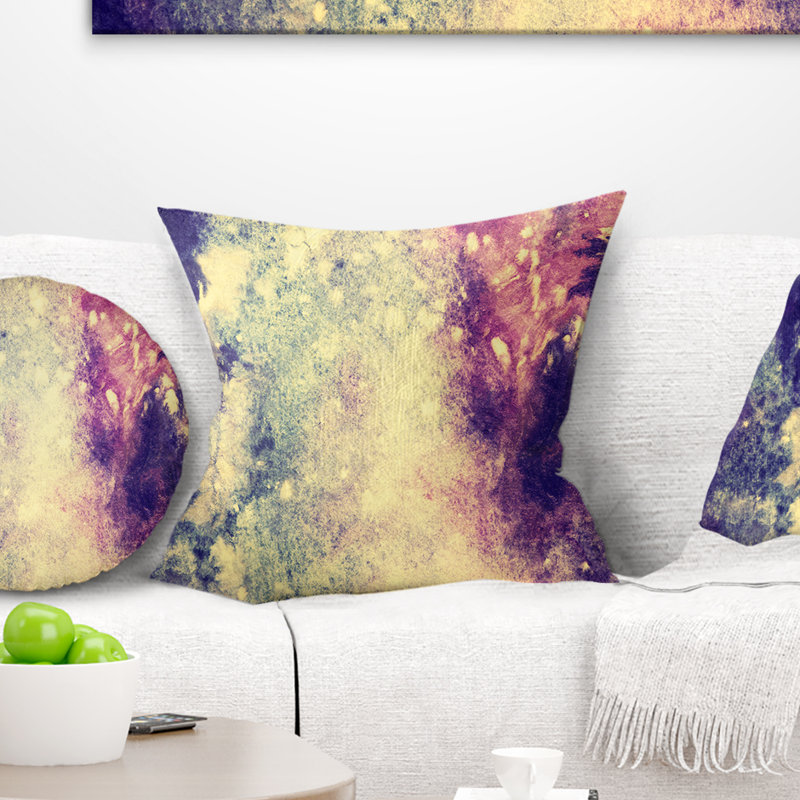  Coussin abstrait, 18 po x 18 po, Carré