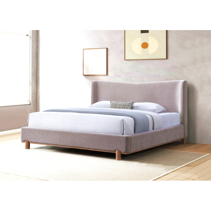 Melbourne Gray Chenille Queen Bed