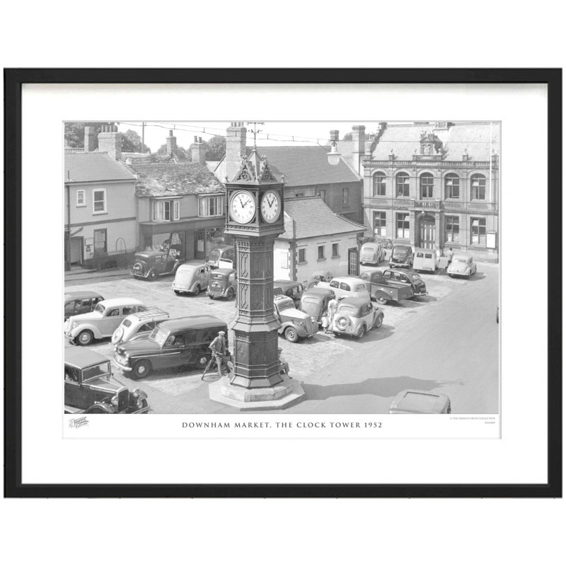 Downham Market, The Clock Tower 1952 by Francis Frith - Single Picture Frame Print, 60cm H x 80cm W x 2.3cm D