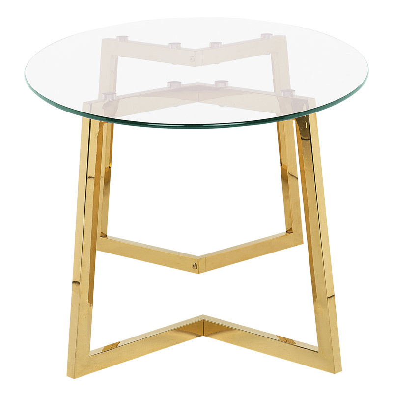 Royston Sled Coffee Table, Gold