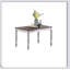 Ensemble de salle à manger 7 pièces de style transitionnel avec plateau en chêne et 6 chaises d'appoint rembourrées en blanc antique pour un repas élégant-1538299204