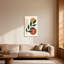 Motif abstrait, abstrait, feuilles, cercles, lignes