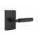 Privacy Select L-Square Knurled Lever with Modern Rectangular Rosette