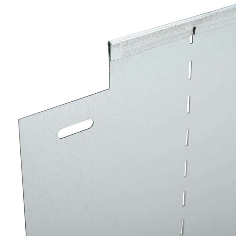 Lawn Edging 10 Pcs Grey Steel, 14cm H x 100cm W x 0.05cm D