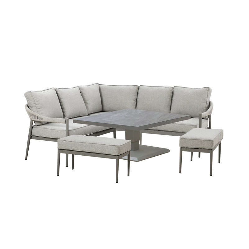 Anduin 7 - Person Patio Dining Set with Square Table
