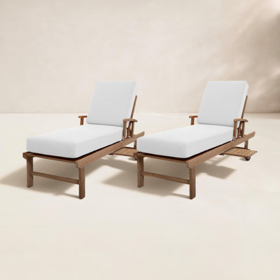 Huntington 26'' Outdoor Teak Chaise Lounge