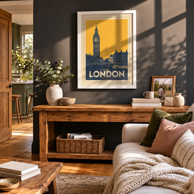 Postcard from London Vintage - Framed Print