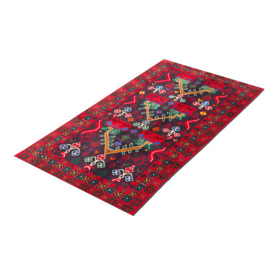 Teimani Navy Rug 3'7" x 6'4"