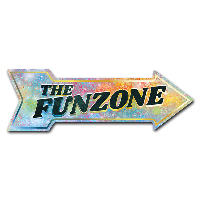 Décalcomanie-999575_La décalcomanie amusante de 18 po de largeur Funzone, H 12 po x l 36 po x P 1 po