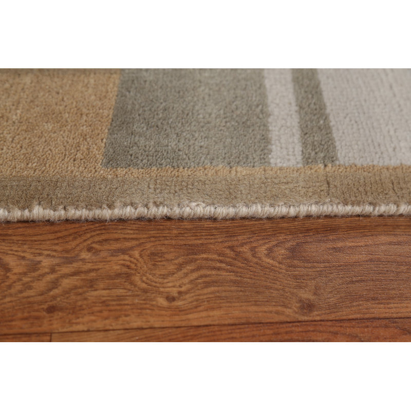 Tapis oriental à motif géométrique abstrait noué à la main 7 pi 11 po x 8 pi 6 po All