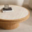 Ensemble de table ronde en panneau de fibres à densité moyenne aggloméré de 19,49 po + 35,43 po pour la salle de réception d'un appartement
