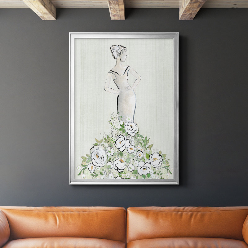 Toile encadrée de qualité supérieure, H 42,5 po x l 30,5 po, Argent