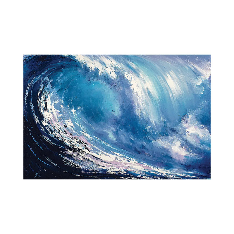 Wave by Bozhena Fuchs - Wrapped Canvas Print, 20.32 cm H x 30.48 cm W