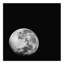 «Black and White Moonrise», impression sur toile