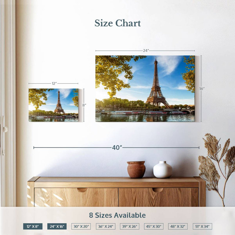 Ravi Paris Tower, 16" H x 24" W