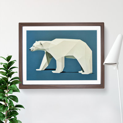 XH1022-8629X Super Abstract Polar Bear - Single Picture Frame Print