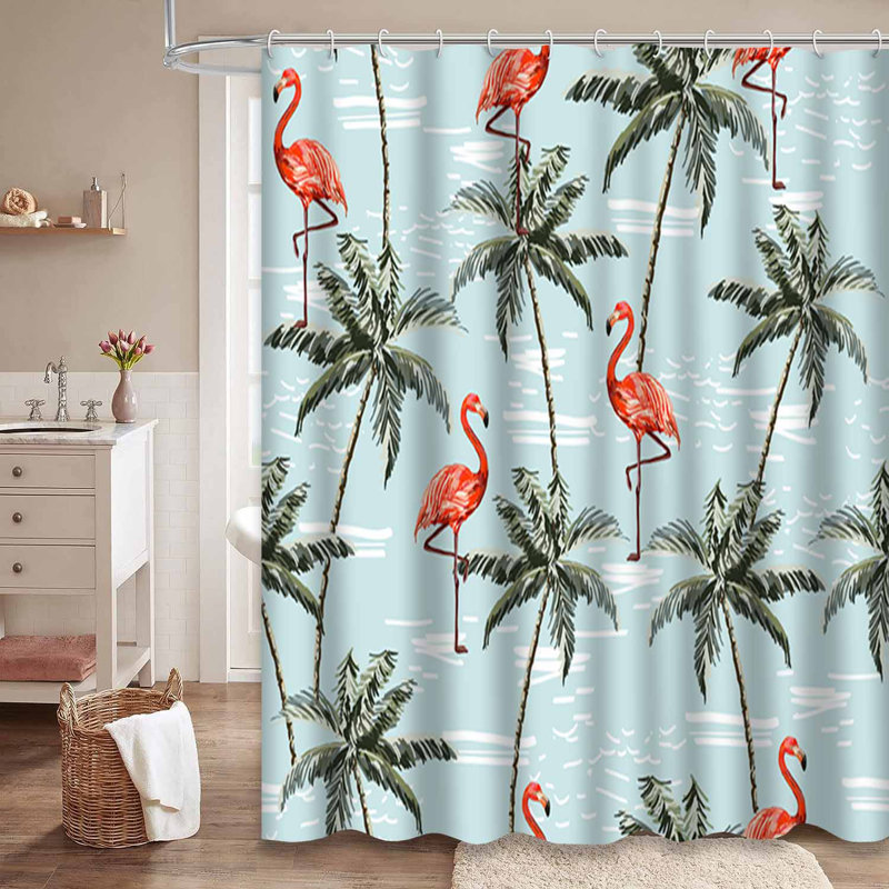 Rideau de douche imperméable à l'eau de mer avec 12 crochets, L 72 po x l 84 po