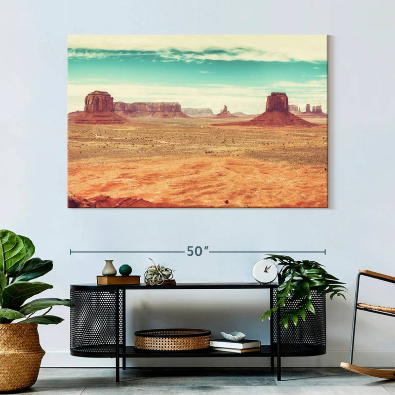 Panoramic Monument Valley Desert, 34" H x 51" W