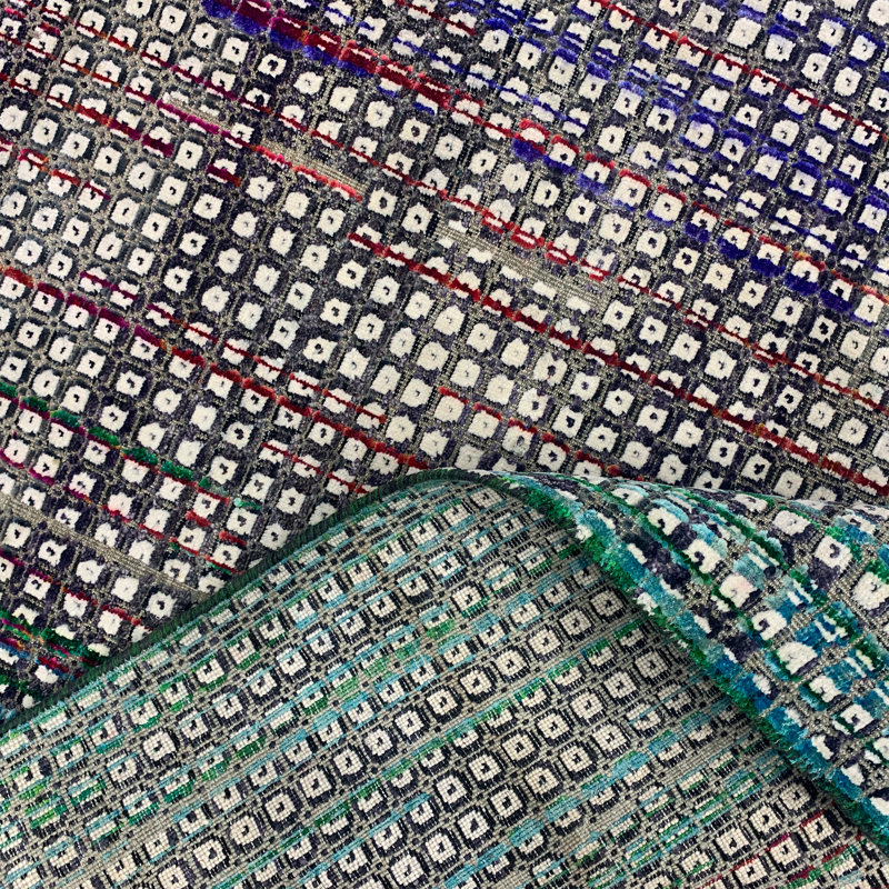 Plaid Area Rug, Rectangle 8' x 10'