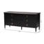 Commode en bois noir avec tiroirs Baxton Studio Tamra