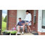  Chaise Adirondack pliante en PEHD avec design ergonomique et porte-gobelet, chaise Adirondack robuste pour patio, piscine et cour-1018595986