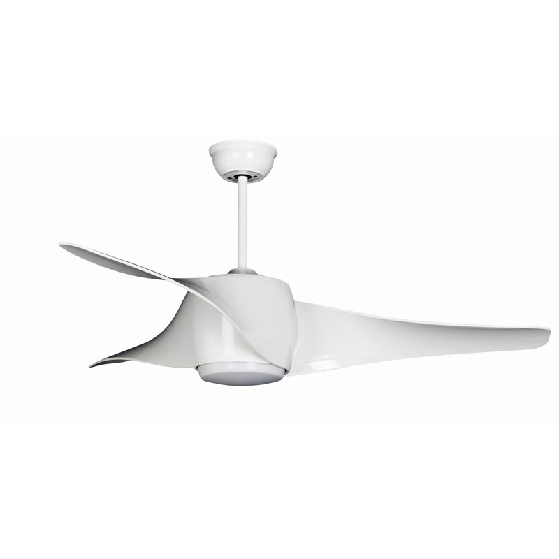 Deidra 127cm Ceiling Fan with LED Lights, White
