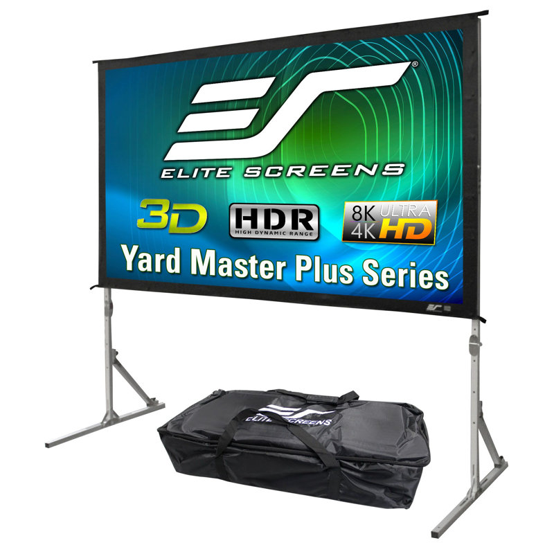 Yard Master Plus Series Portable Projection Screen, 100''
