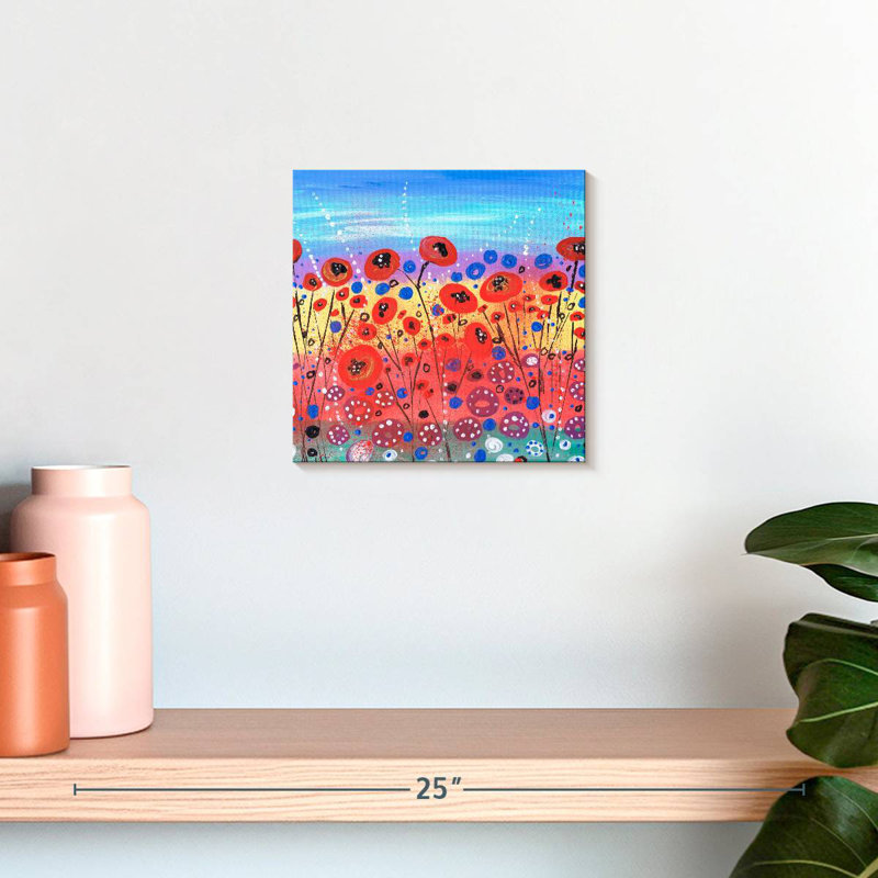 Blooms In Summer, 10" H x 10" W