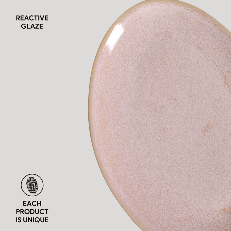 Assiette à salade ou à dessert en grès de 8,86 po Litchi Commercial