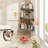 Corner Floating Shelves, Set Of 3 Corner Shelves Wall Mounted With Cable Hole, 3 Tier Wooden Hanging Corner Storage Shelf For Bedroom, Living Room, Kitchen-627973614