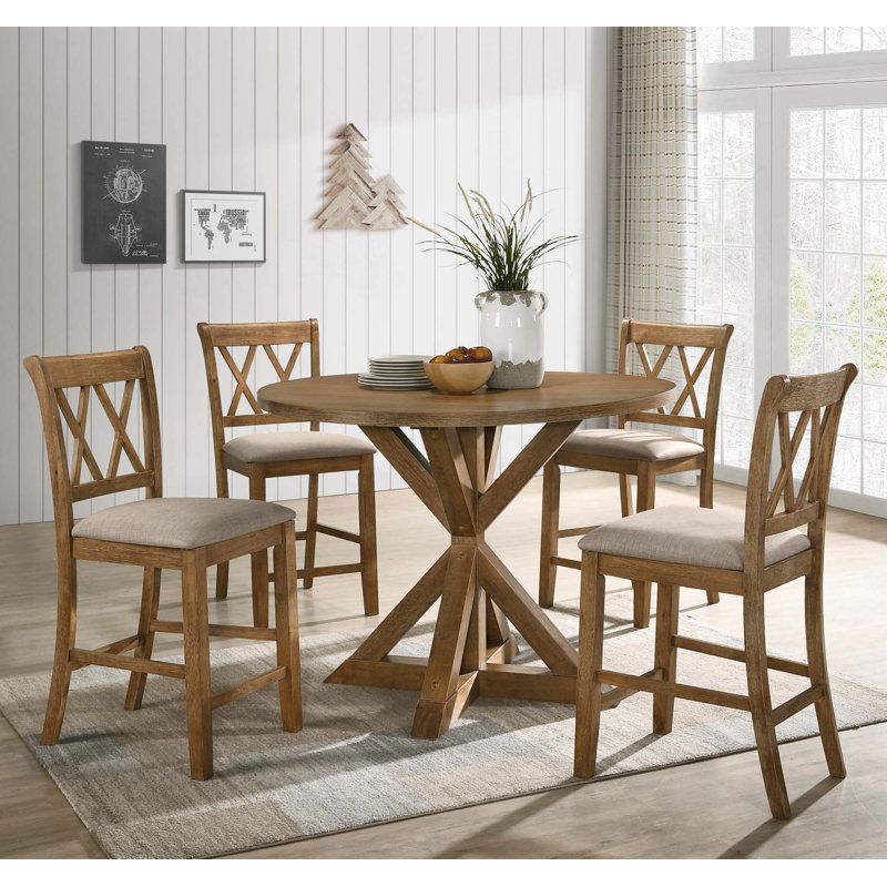Casarah 4 - Person Pedestal Dining Set, Wood