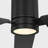 Visual Comfort Fan Cleancut Smart 54 LED Indoor Ceiling Fan with Threaded Downrod, Midnight Black ABS blades and Handheld Remote from Visual Comfort Fan-879090192-879090195
