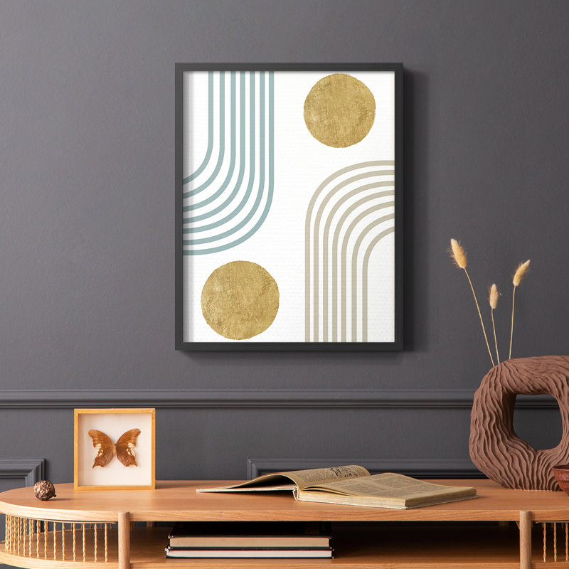 Millennium Arches Framed Print - Solid Wood, Black, 14" H x 11" W