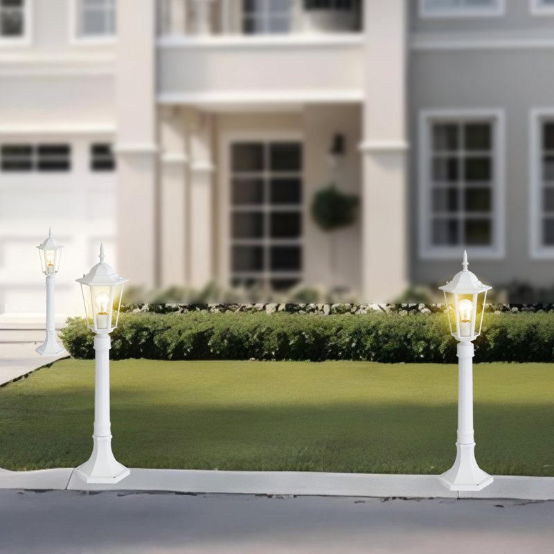 lampadaire d'extérieur lumières de jardin blanc