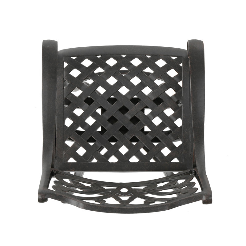 Tabouret de bar pivotant en aluminium moulé