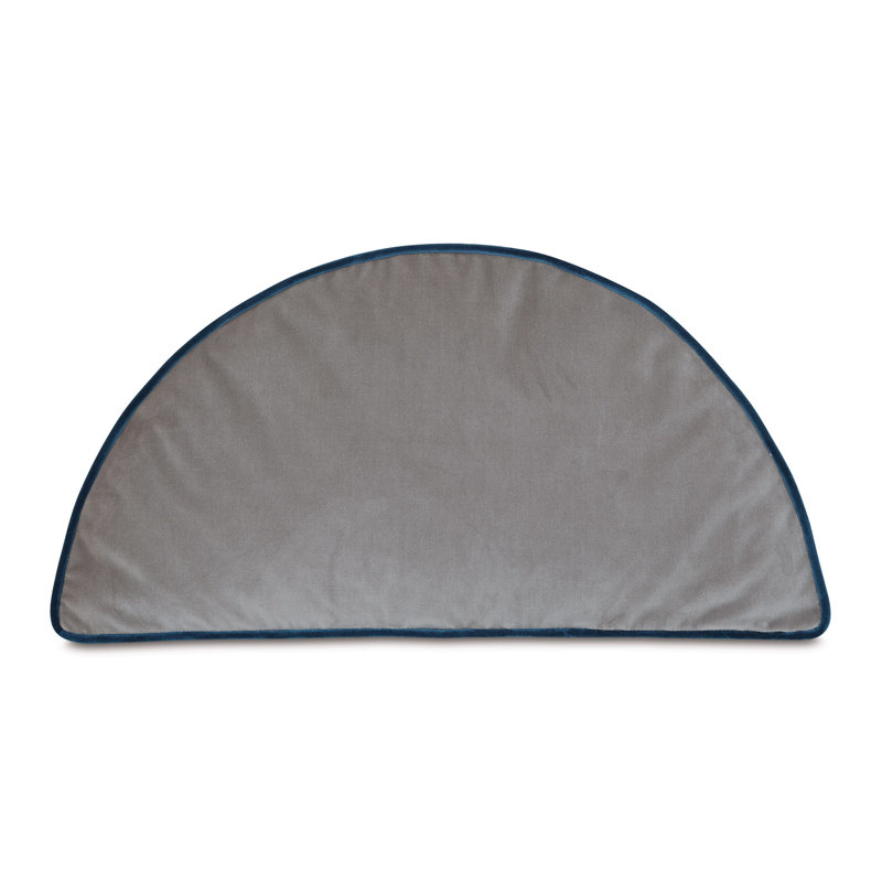 Uma Velvet Pillow Cover & Insert, Gray