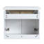 Meuble-lavabo à fermeture en douceur 36 po avec lavabo et petites tablettes de rangement, BCV07436WHLTK