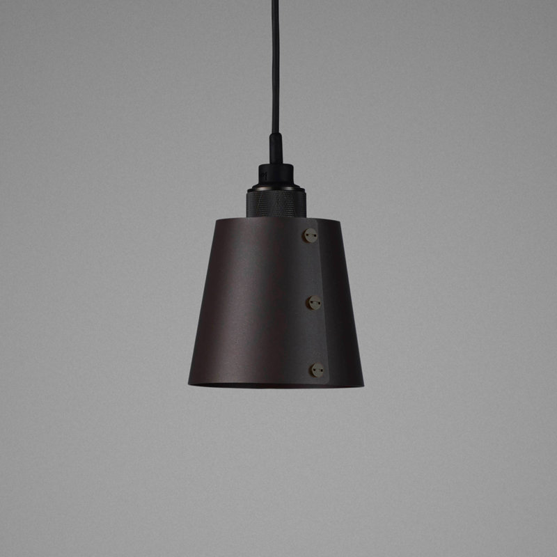 Cross Knurl 1 - Light Pendant, Graphite, Bronze