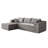 Boneless 2-Piece 110" L-Shape Corduroy Modular Sectional with 2 Pillows-559295007
