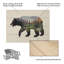 Art à lattes en bois «The North American Black Bear» de Davies Babies-86785265