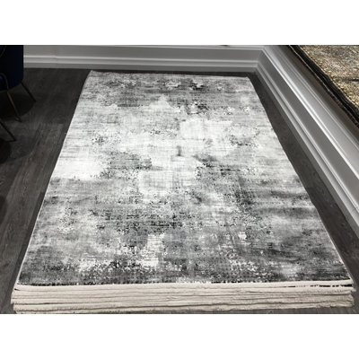 Tapis abstrait gris