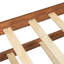 Lit simple en bois avec lit gigogne simple, noyer